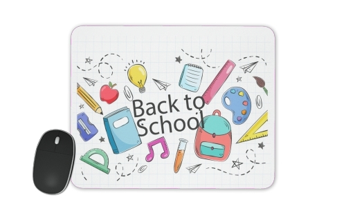  Back to school background drawing voor Mousepad