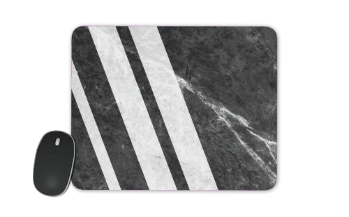  Black Striped Marble voor Mousepad