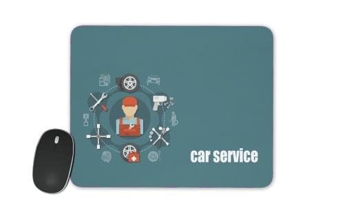  Car Service Logo voor Mousepad