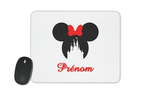  castle Minnie Face with custom name voor Mousepad