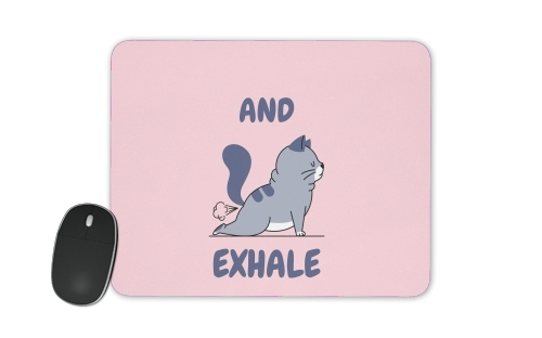  Cat Yoga Exhale voor Mousepad