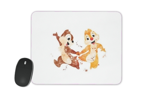  Chip And Dale Watercolor voor Mousepad