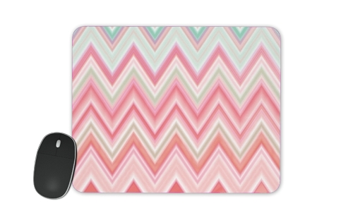  colorful chevron in pink voor Mousepad