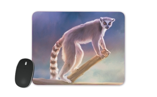 Cute painted Ring-tailed lemur voor Mousepad