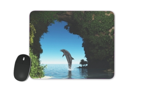  Dolphin in a hidden cave voor Mousepad