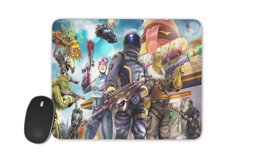  Fortnite Characters with Guns voor Mousepad