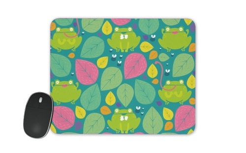  Frogs and leaves voor Mousepad