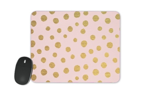  Golden Dots And Pink voor Mousepad