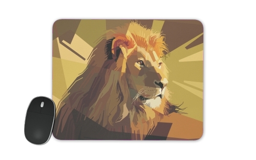  Lion Geometric Brown voor Mousepad
