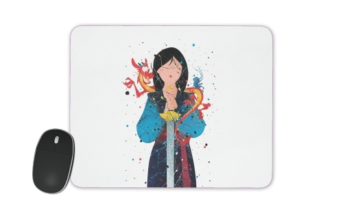  Mulan Princess Watercolor Decor voor Mousepad