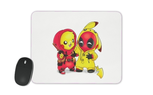  Pikachu x Deadpool voor Mousepad