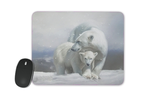  Polar bear family voor Mousepad