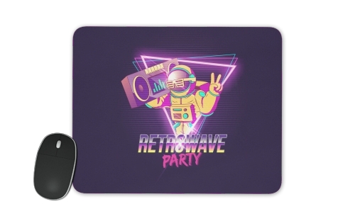  Retrowave party nightclub dj neon voor Mousepad