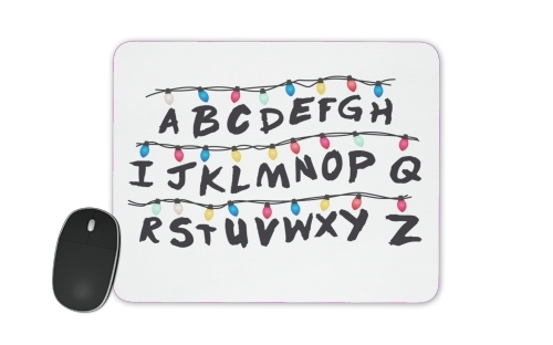  Stranger Things Lampion Alphabet Inspiration voor Mousepad