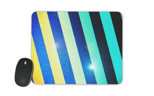  Striped Colorful Glitter voor Mousepad