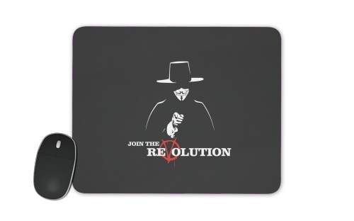  V For Vendetta Join the revolution voor Mousepad