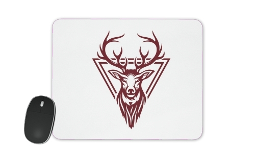  Vintage deer hunter logo voor Mousepad