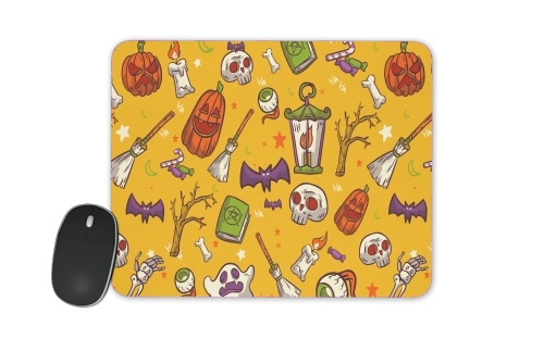  Yellow Halloween Pattern voor Mousepad