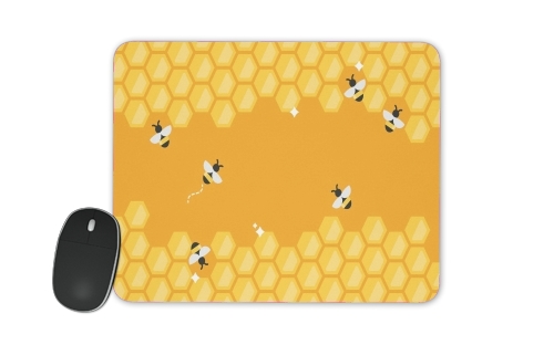  Yellow hive with bees voor Mousepad