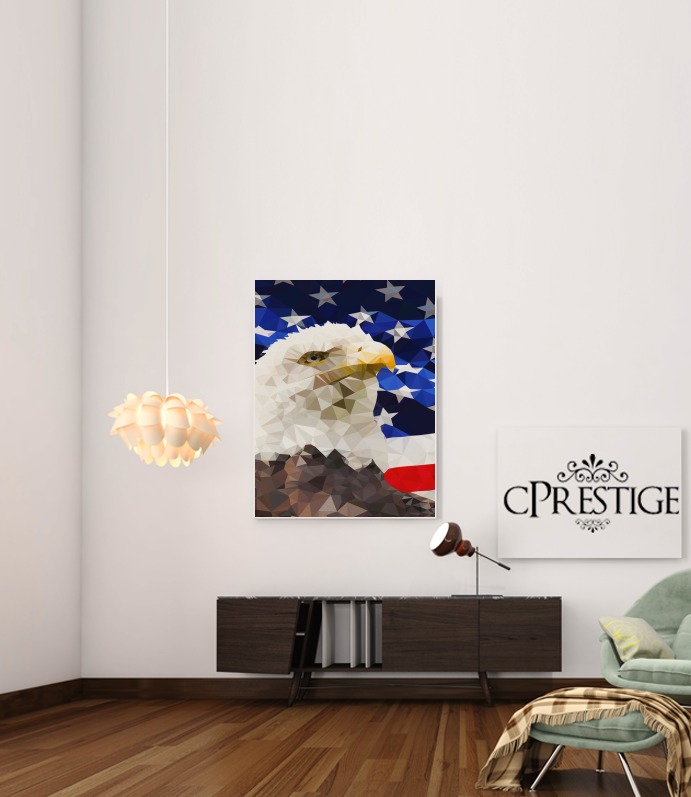  American Eagle and Flag voor Bericht lijm 30 * 40 cm