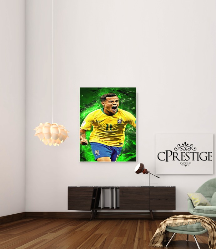  coutinho Football Player Pop Art voor Bericht lijm 30 * 40 cm
