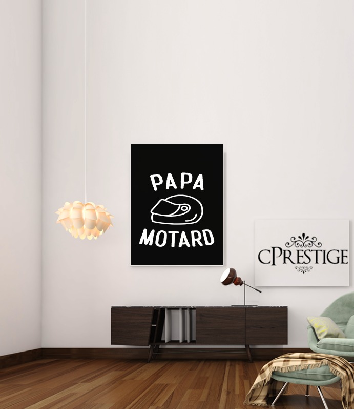  Papa Motard Moto Passion voor Bericht lijm 30 * 40 cm