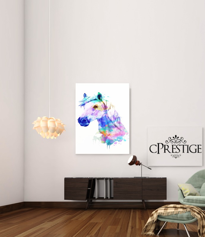  watercolor horse voor Bericht lijm 30 * 40 cm