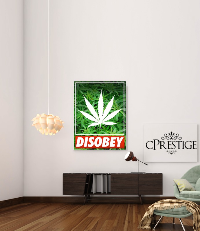  Weed Cannabis Disobey voor Bericht lijm 30 * 40 cm