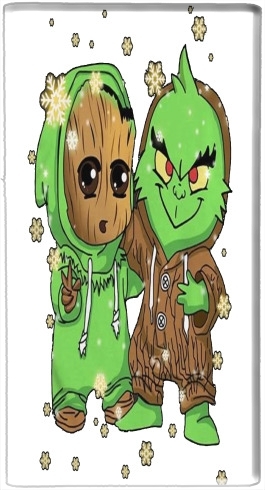  Baby Groot and Grinch Christmas voor draagbare externe back-up batterij 5000 mah Micro USB