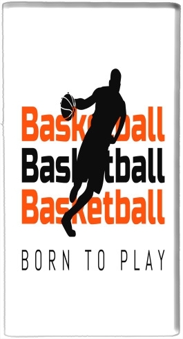  Basketball Born To Play voor draagbare externe back-up batterij 5000 mah Micro USB