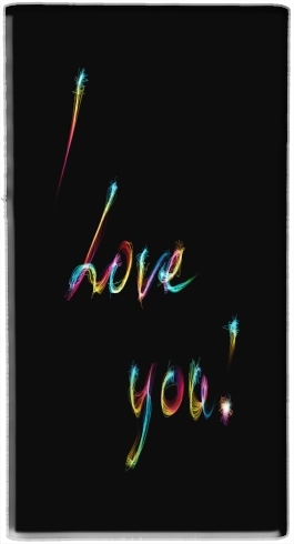  I love you - Rainbow Text voor draagbare externe back-up batterij 5000 mah Micro USB