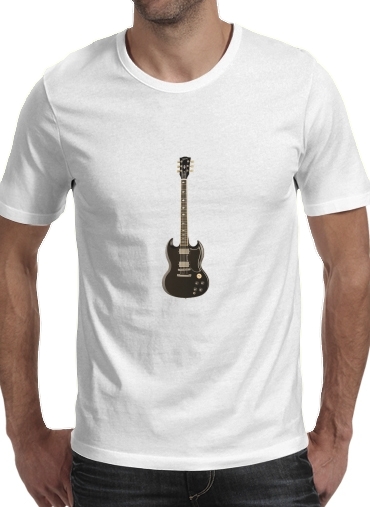  AcDc Guitare Gibson Angus voor Mannen T-Shirt