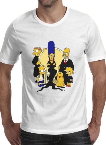  Adams Familly x Simpsons voor Mannen T-Shirt