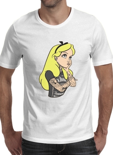  Alice Jack Daniels Tatoo voor Mannen T-Shirt