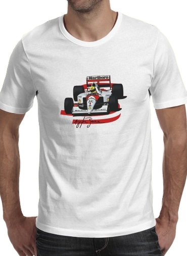  Ayrton Senna Formule 1 King voor Mannen T-Shirt