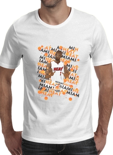  Basketball Stars: Chris Bosh - Miami Heat voor Mannen T-Shirt