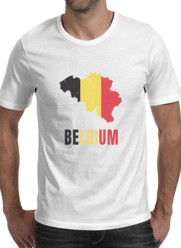  Belgium Flag voor Mannen T-Shirt