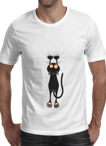  Black Cat Cartoon Hang voor Mannen T-Shirt