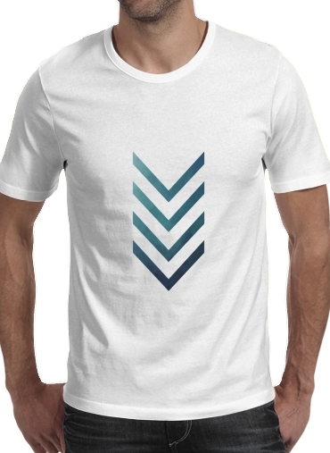  Blue Arrow  voor Mannen T-Shirt