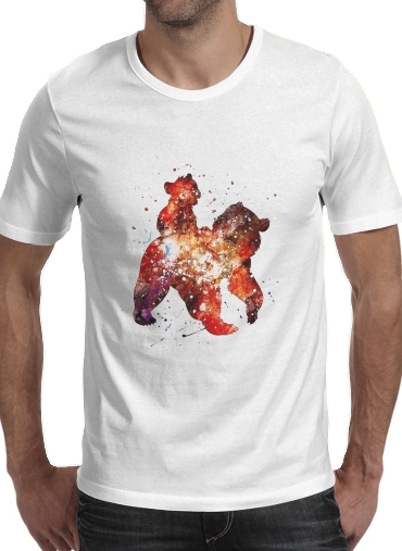  Brother Bear Watercolor voor Mannen T-Shirt