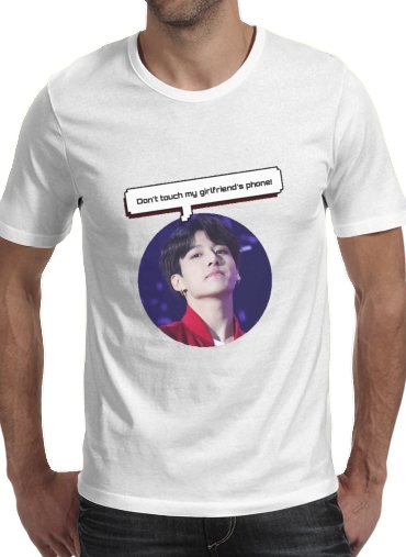  bts jungkook dont touch  girlfriend phone voor Mannen T-Shirt