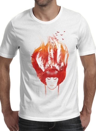  Burning Forest voor Mannen T-Shirt