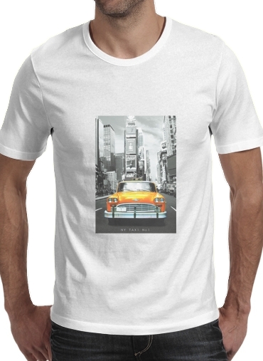  Yellow taxi City of New York City voor Mannen T-Shirt