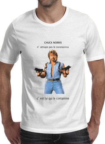  Chuck Norris Against Covid voor Mannen T-Shirt