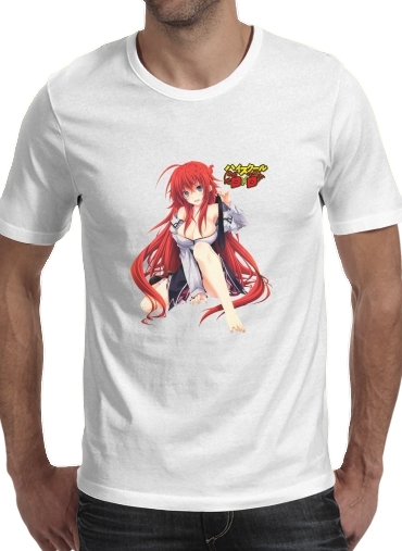 Cleavage Rias DXD HighSchool voor Mannen T-Shirt