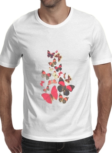  Come with me butterflies voor Mannen T-Shirt