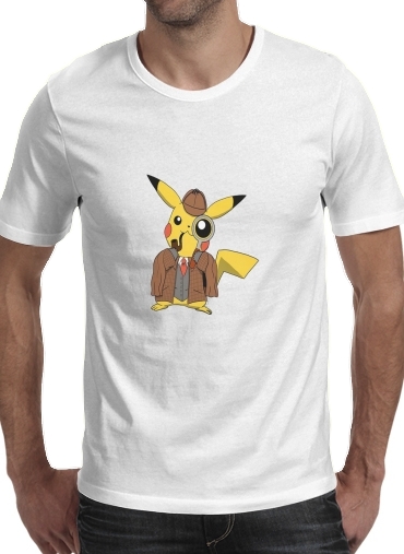  Detective Pikachu x Sherlock voor Mannen T-Shirt