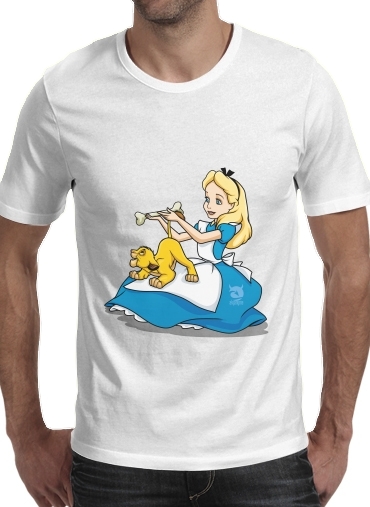  Disney Hangover Alice and Simba voor Mannen T-Shirt