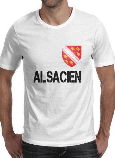 Drapeau alsacien Alsace Lorraine voor Mannen T-Shirt
