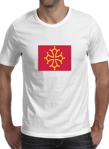  Drapeau de Midi-Pyrenees voor Mannen T-Shirt